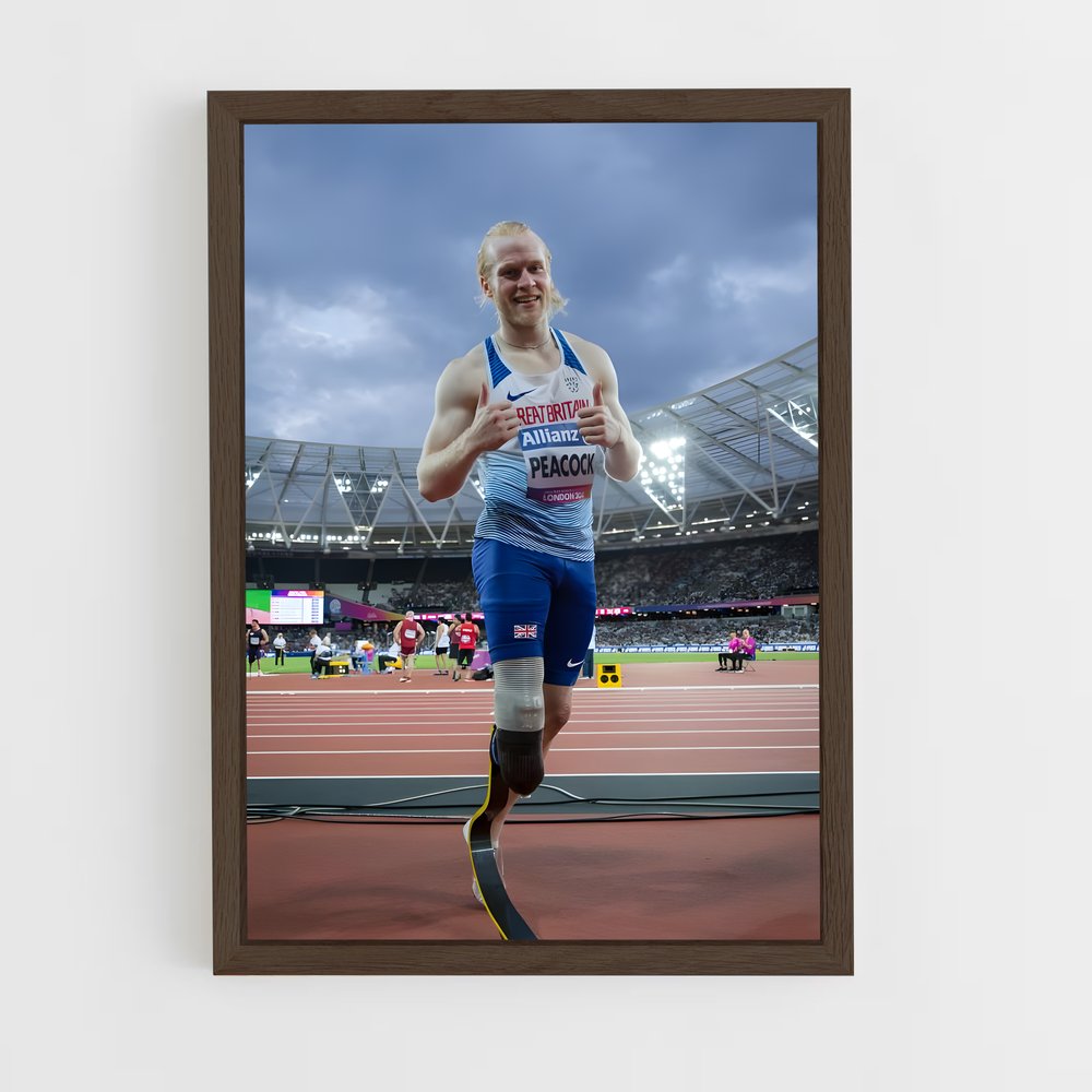 Poster Jonnie de peacock – affiche Jeux Olympiques (vue 5)